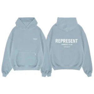 REPRESENT Owners' Club Light Blue Hoodie