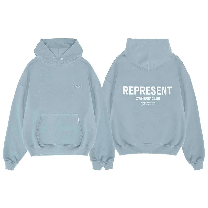 REPRESENT Owners' Club Light Blue Hoodie