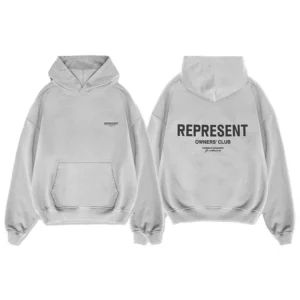 Represent Owners' Club Light Gray Hoodie