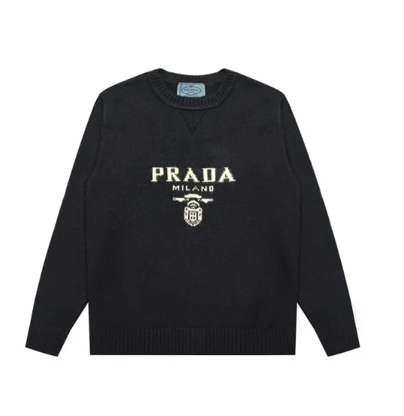 Prada Black Logo Sweater: A Timeless Fashion