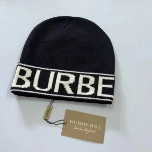 Burberry Black Beanie: Chic and Classic