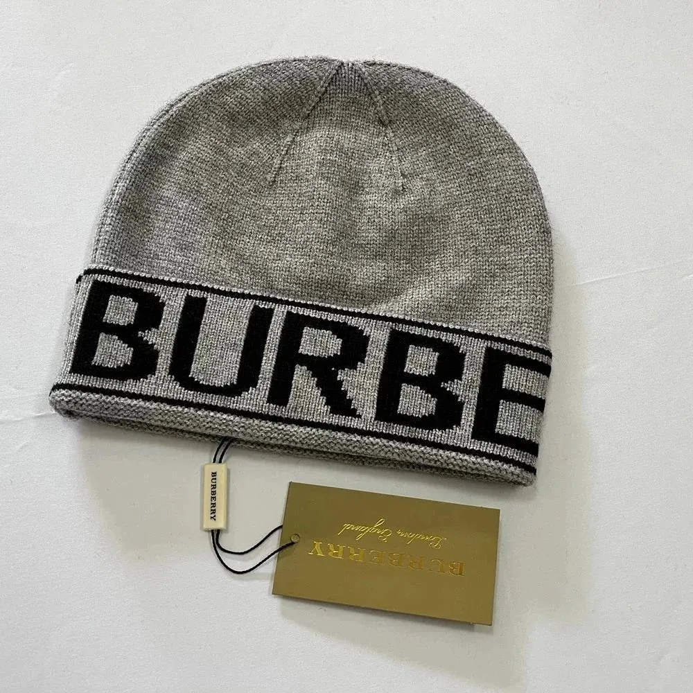 Burberry Grey Beanie: Iconic Branded