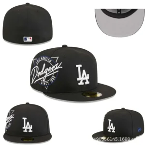 New Era Dodgers Black Cap Stylish and Fandom