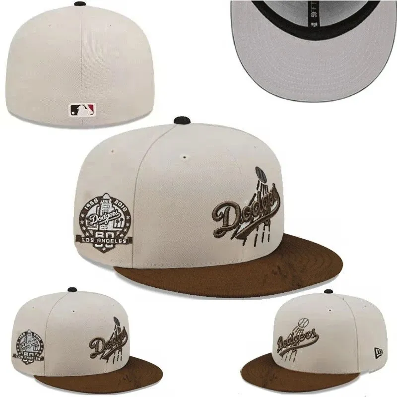 New Era Dodgers Beige Brown Cap Show Your
