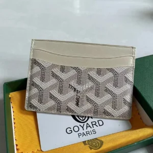 Goyard Beige Cardholder, Chic and Functional