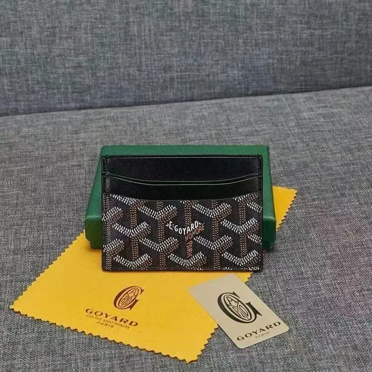 Goyard Black Patterned Card holder: A Luxury