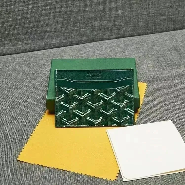 Goyard Green Card Holder: Compact