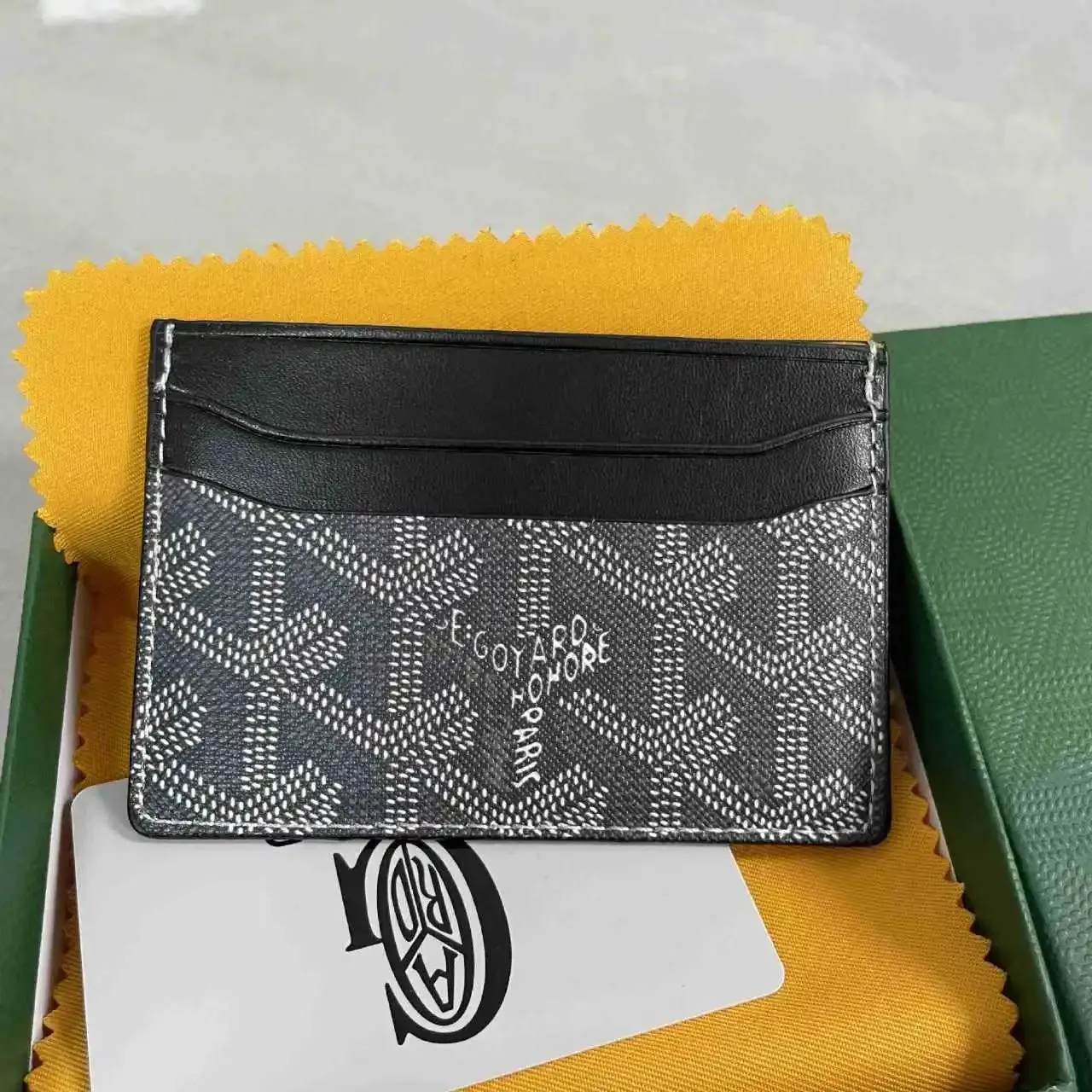Goyard Black Gray Card Holder: Luxury in