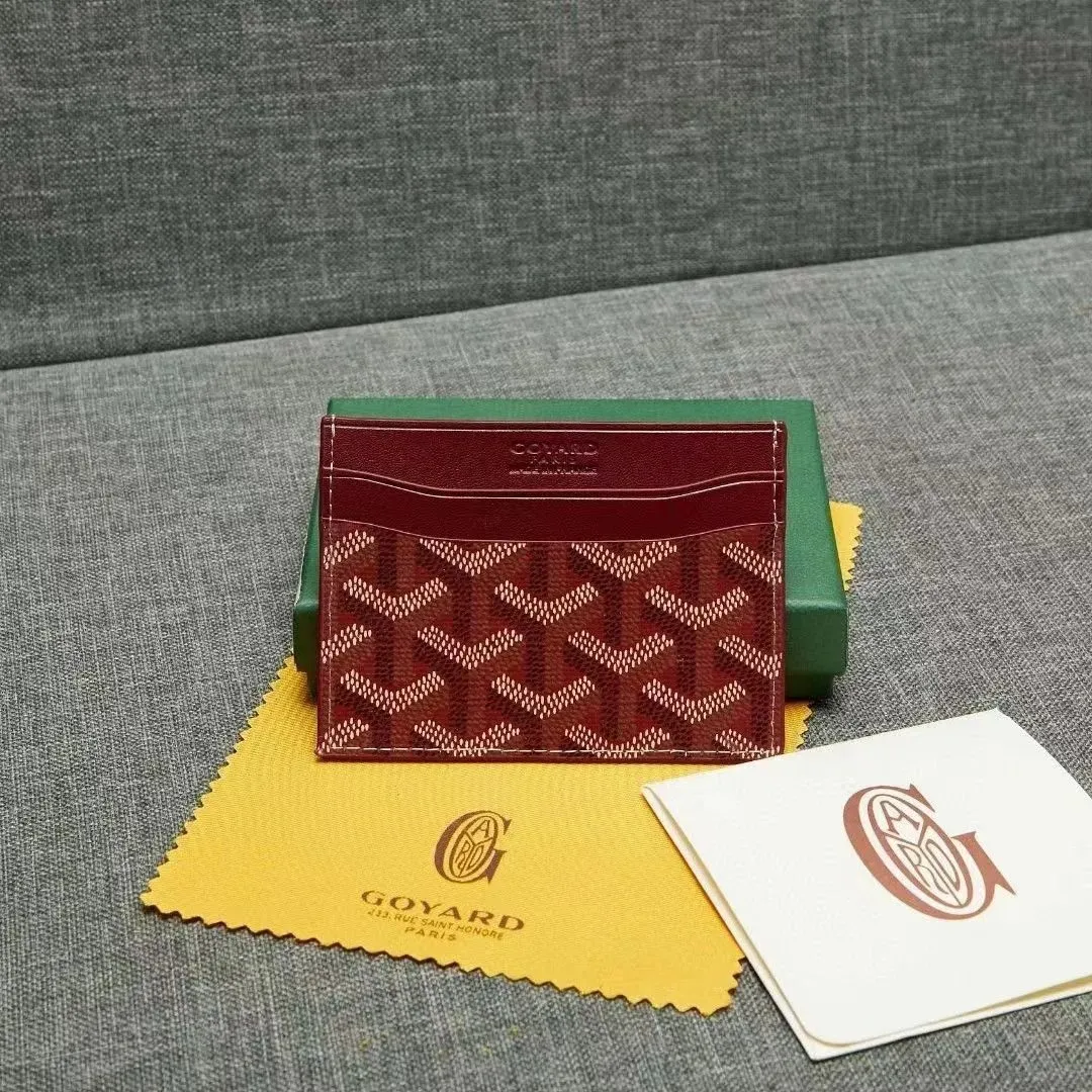 Goyard Burgundy Cardholder: A Chic Accessory