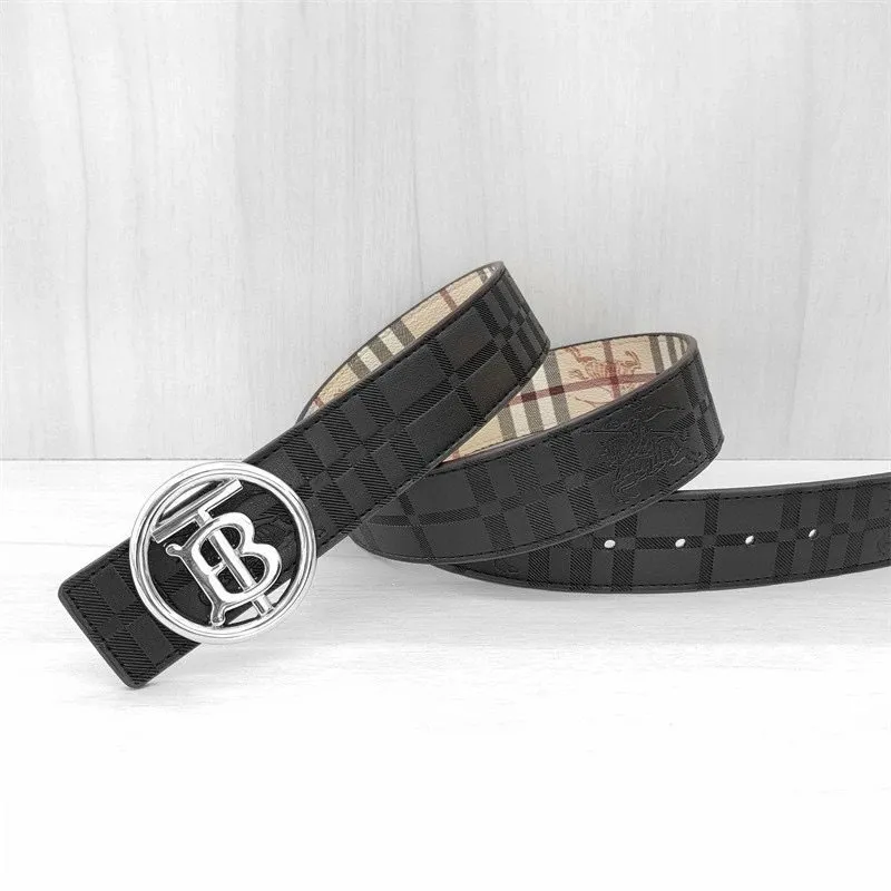 Burberry Black Belt Luxury Logo Embellished