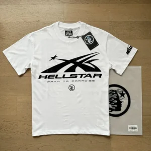 HELLSTAR PATH TO PARADISE White Tee: Edgy