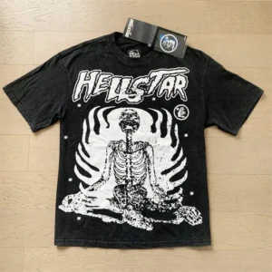 Hellstar Black Graphic T Shirt: Unique