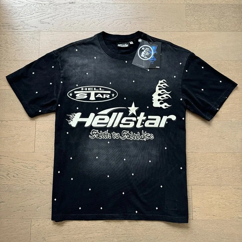 Hellstar Black Tee: Starlit and Hellish
