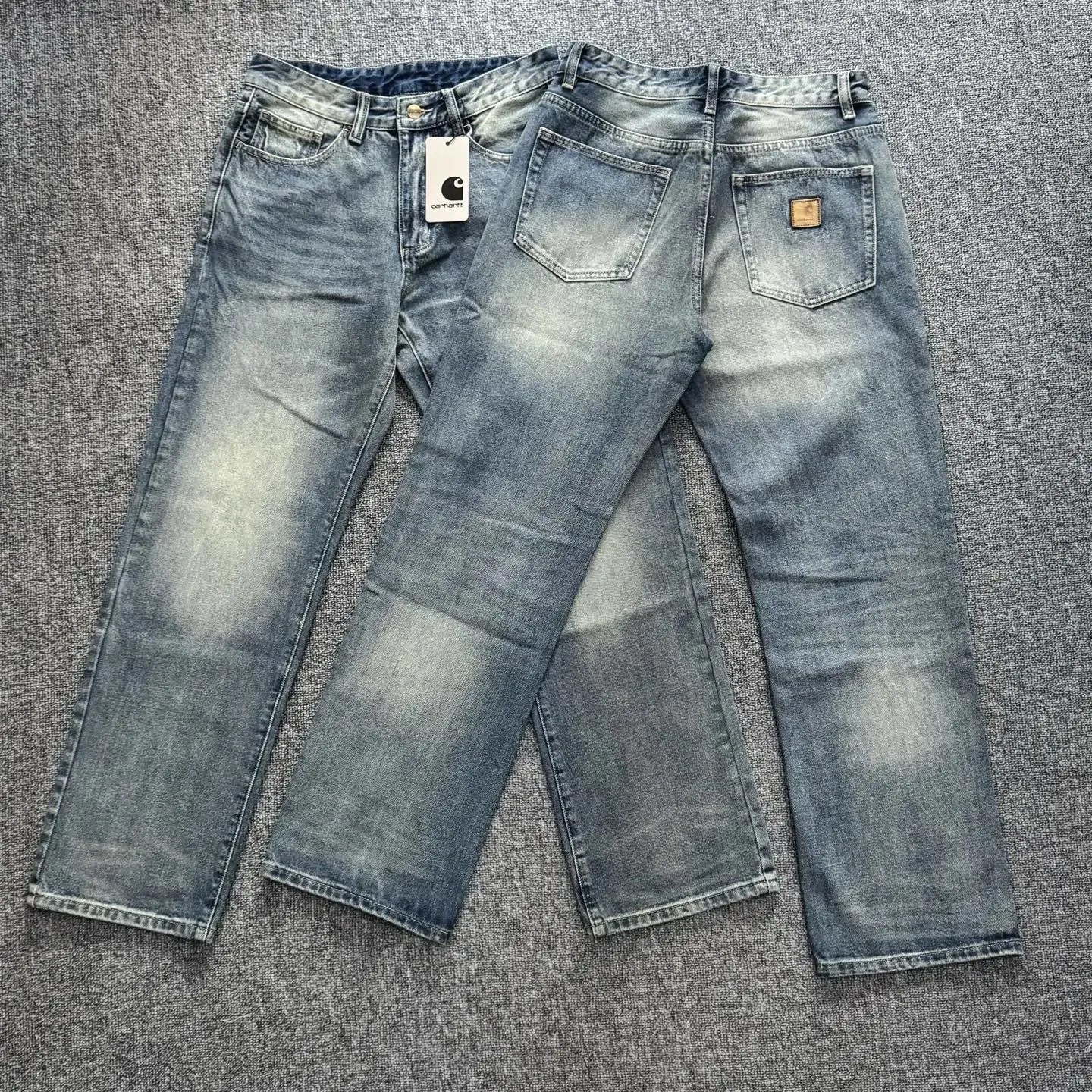 Carhartt Light Blue Denim Jeans Casual Cool