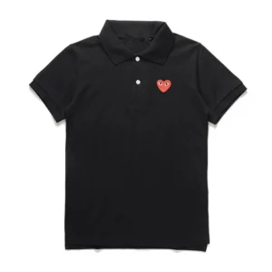 CDG Play Black Heart eyed Polo