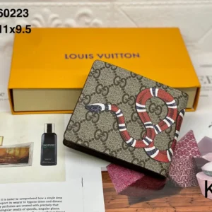Gucci 60223 GG Wallet with Snake Design