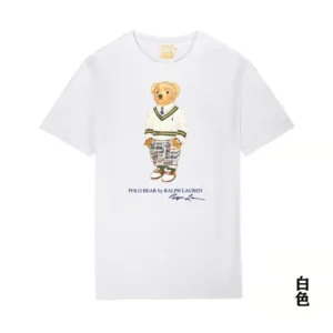 Ralph Lauren Polo Bear White Tee: Preppy