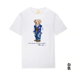 Ralph Lauren Polo Bear White T shirt: Stylish and Iconic