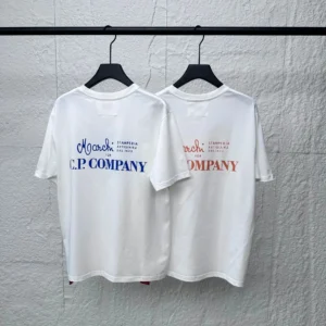 C.P COMPANY White T shirts: Artisanal