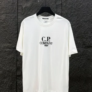 CP Company 989 White T Shirt: Minimalist