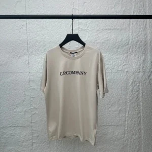 C.P COMPANY Casual Beige Tee: Minimalist