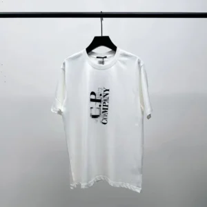 CP Company White Graphic T Shirt: Urban