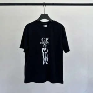 CP Company Black Graphic T Shirt: Street