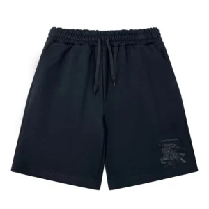 Burberry Black Embroidered Shorts Comfort
