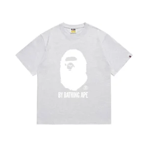 BATHING APE Light Gray Tee: Urban Cool with