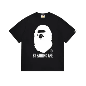 BATHING APE Black T Shirt with Iconic Ape