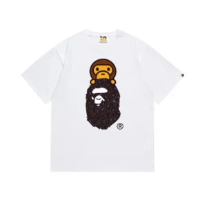 BAPE White Graphic T Shirt: Urban Fashion