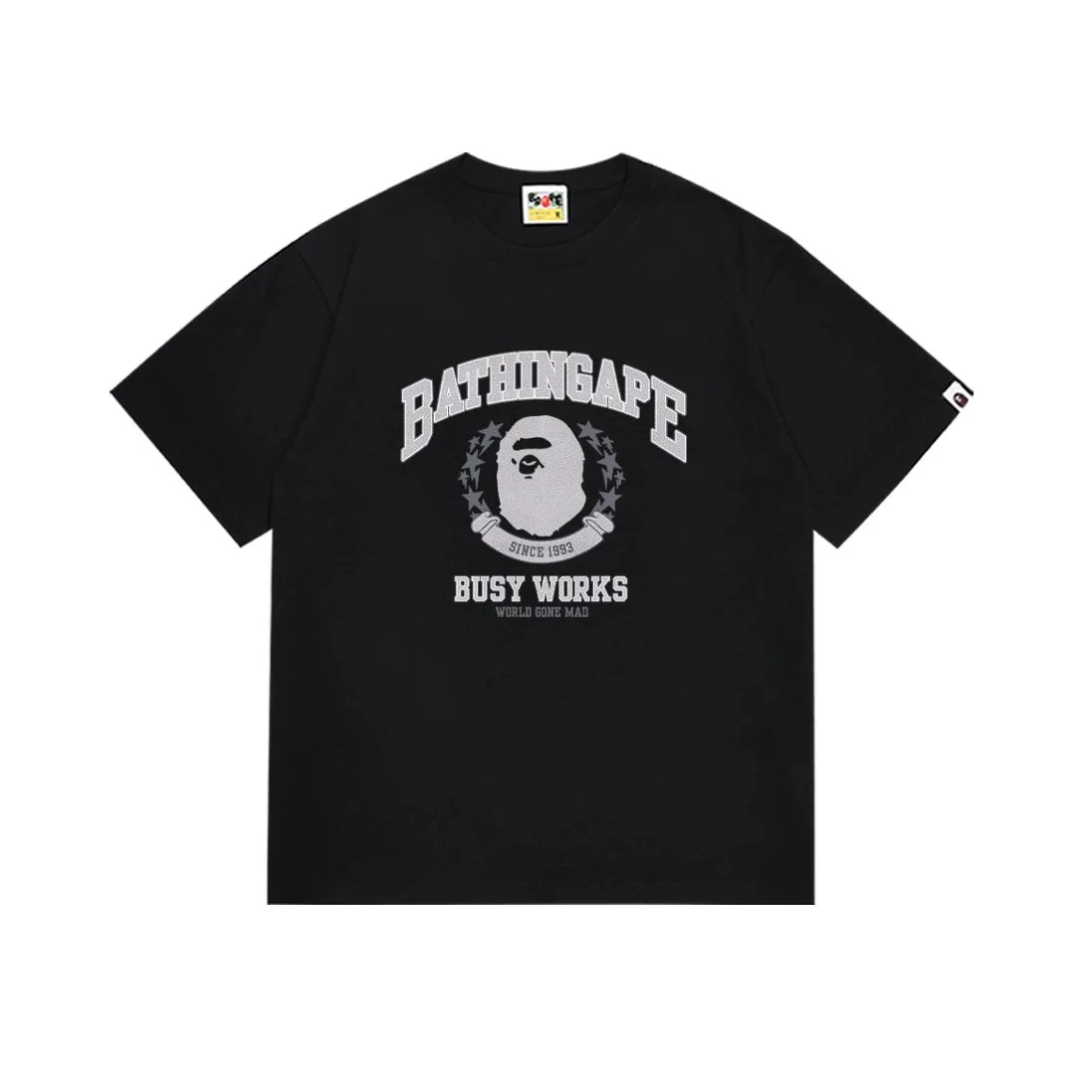 BATHING APE Busy Works Black Tee: Iconic
