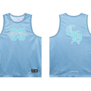 Chrome Hearts Light Blue Sports Jersey