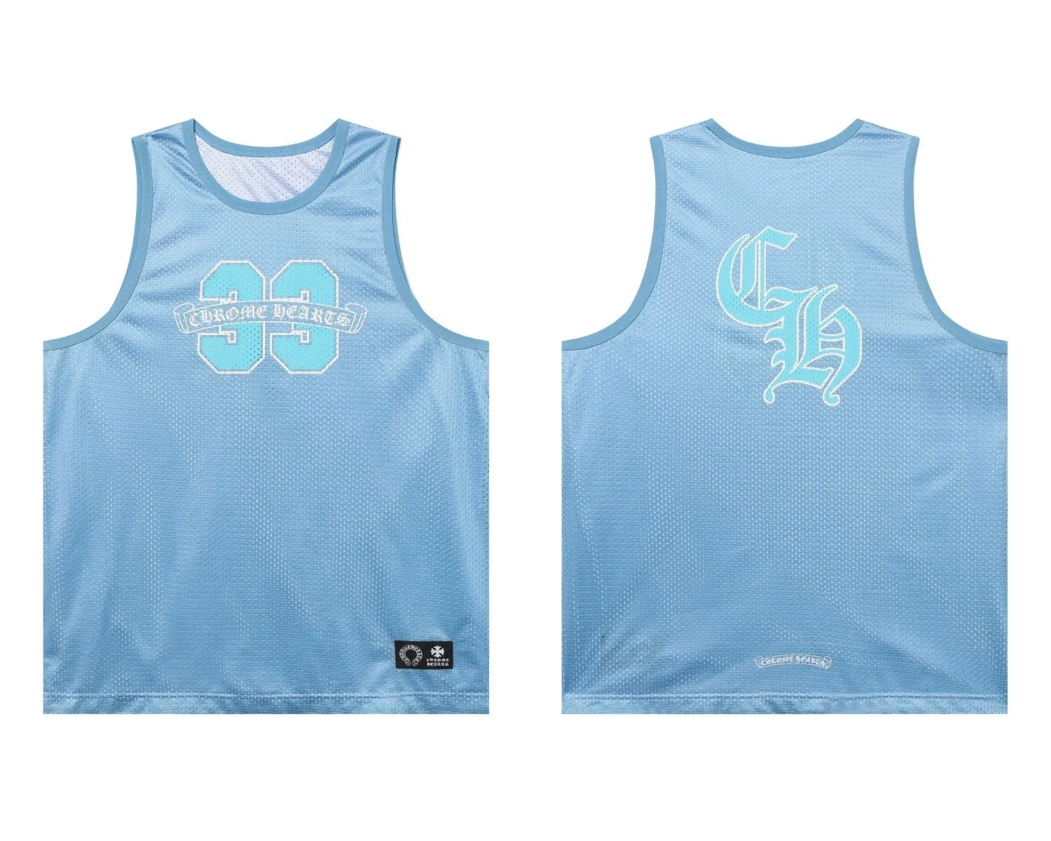 Chrome Hearts Light Blue Sports Jersey
