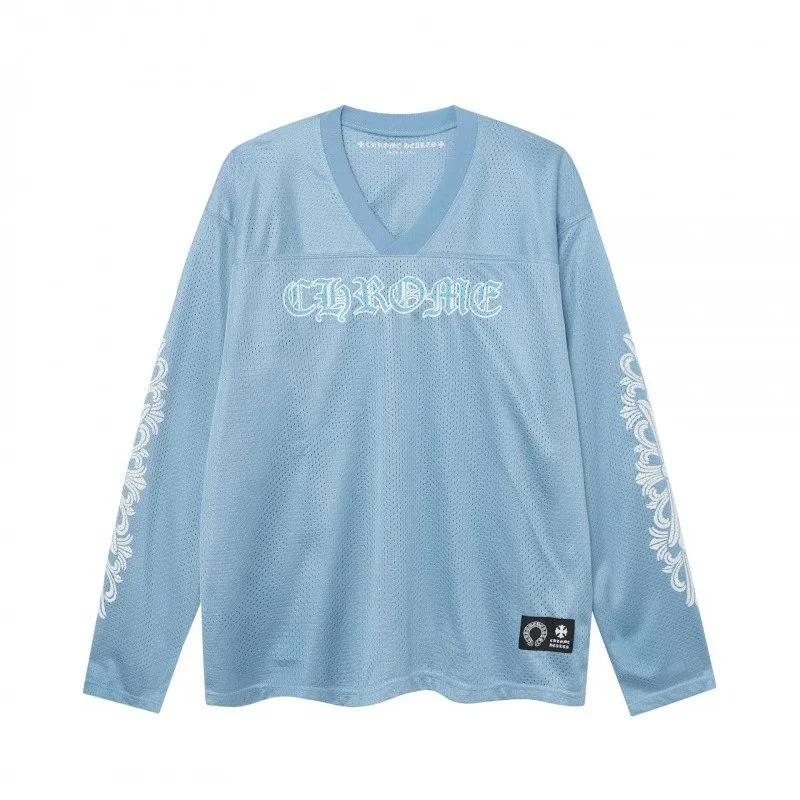 Chrome Hearts Light Blue Top: Luxe inspired