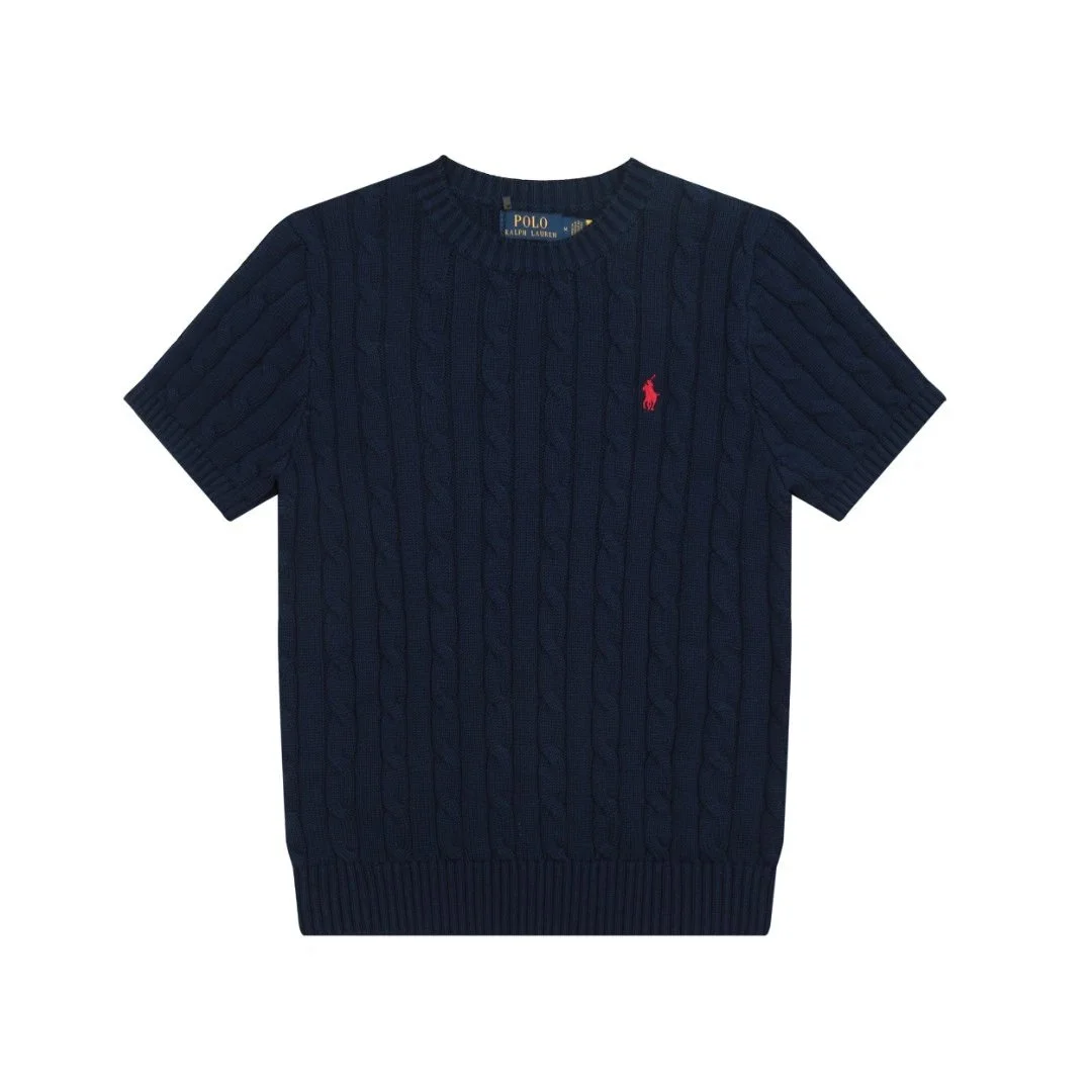 Polo Ralph Lauren Navy Short Sleeve Sweater