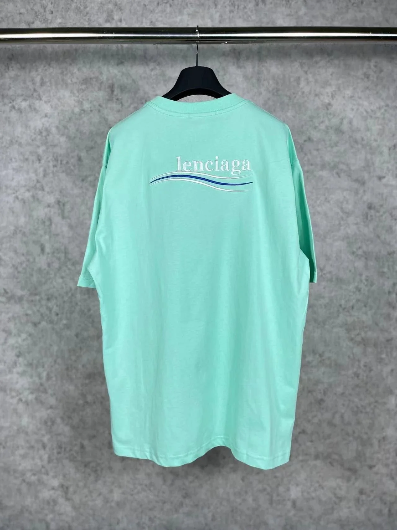 Balenciaga Mint Green Tee: Luxury with a