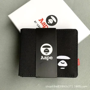 Aape Black Wallet: Street ready, Hip