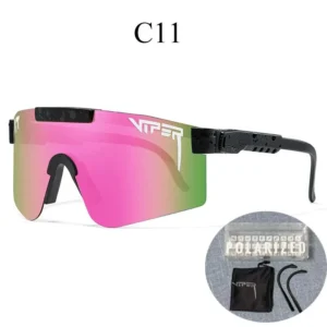 VIPER C11 Pink Green Sports Sunglasses