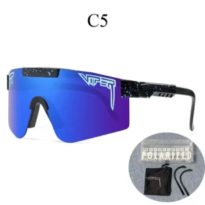 Viper C5 Blue Sunglasses: Futuristic Look