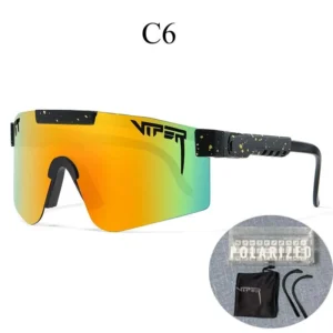 Viper C6 Black Sports Sunglasses: Stylish