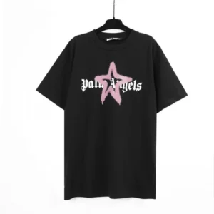 Palm Angels Black Graphic T shirt, Trendy