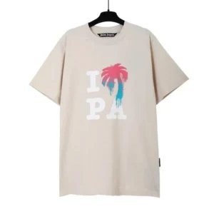 Palm Angels Beige T Shirt: Trendy Palm