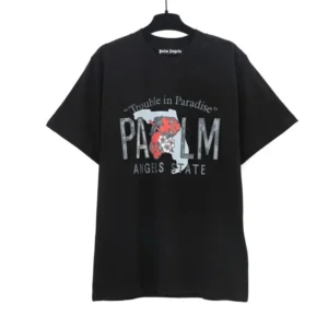 Palm Angels Black Tee: Cool Trouble in