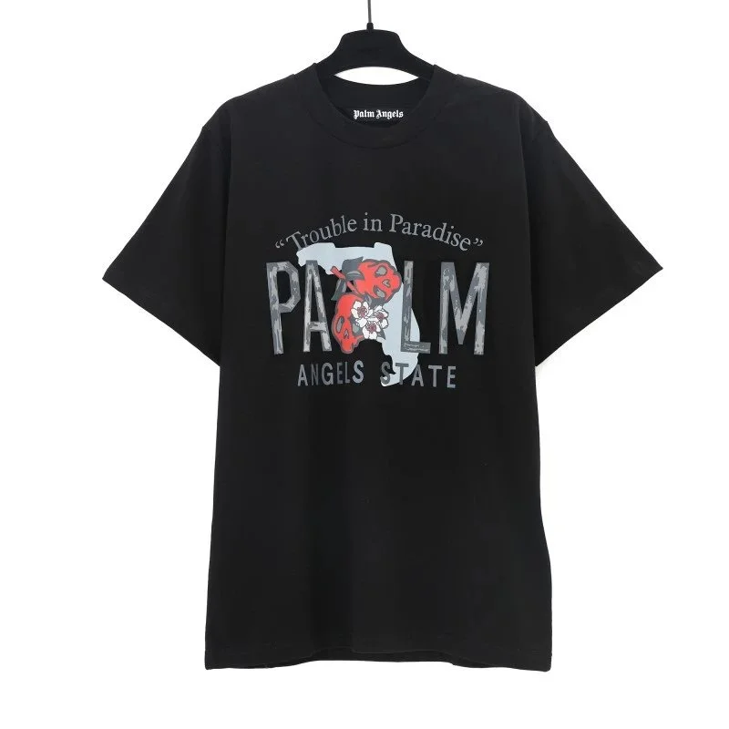 Palm Angels Black Tee: Cool Trouble in