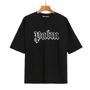 Palm Angels Black Tee: Edgy Design for Urban