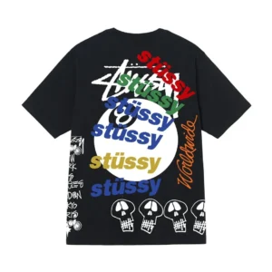 Stussy Black T shirt: Edgy Streetwear with