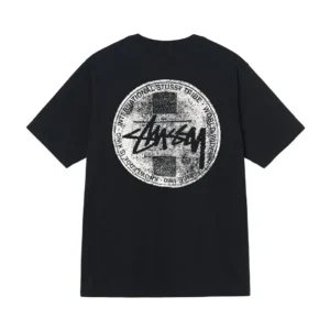 Stussy Black Graphic T Shirt: Urban Style