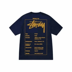 Stussy Navy Tee: Retro inspired Fashion
