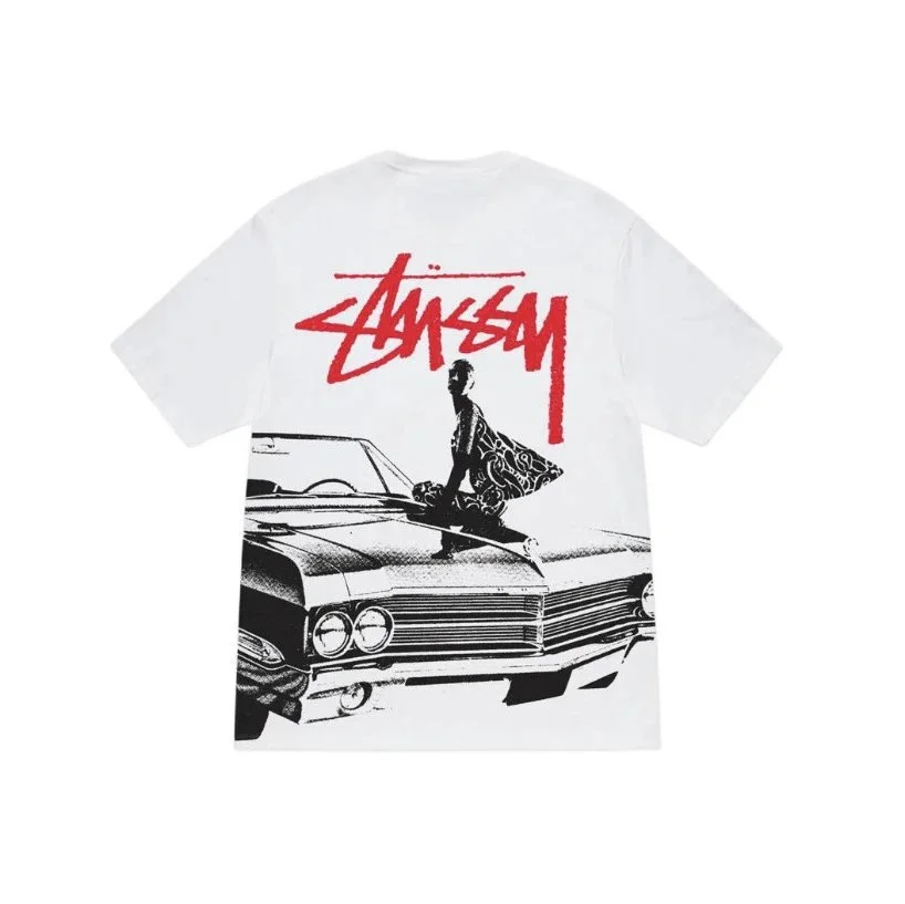 Stussy White Tee: Iconic Logo, Vintage
